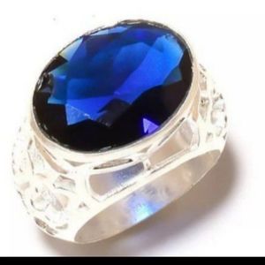 Tanzinite Quarts Ring Size _8_925 Sterling Silver